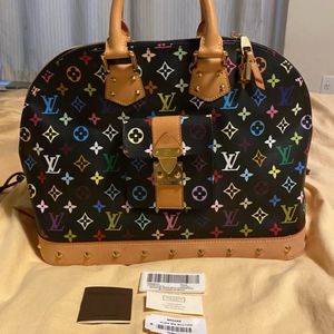Authentic Louis Vuitton Alma Monogram Multicolor 